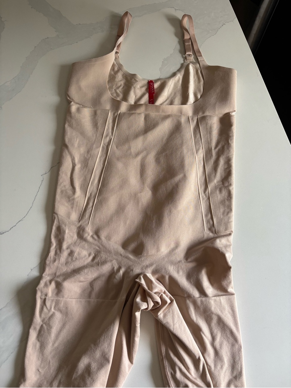 Spanx OnCore Open Bust Mid
Thigh Shaper Bodysuit
